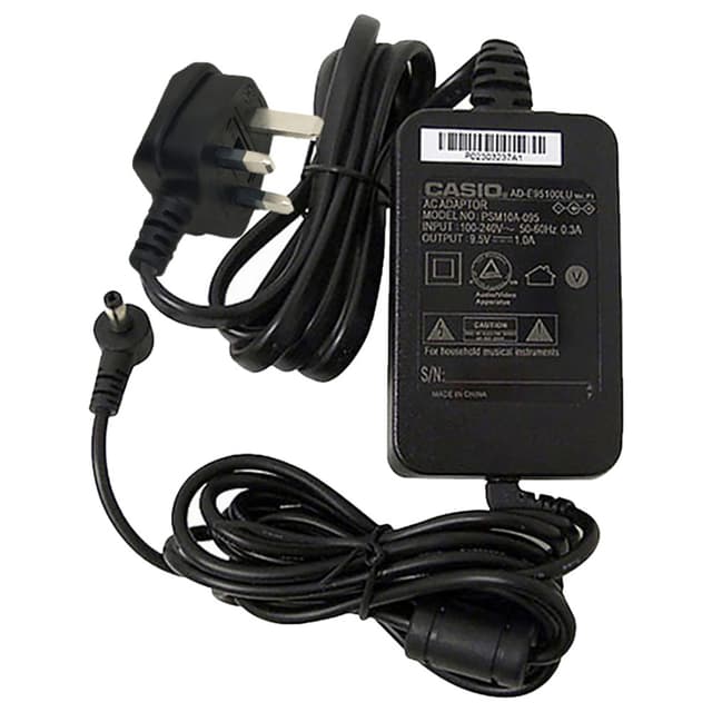 محوّل طاقة كاسيو ADE95100 لآلة لوحة مفاتيح كاسيو الموسيقية متوافقة مع عدّة إصدارات من كاسيو Casio - Adapter ADE95100 LE