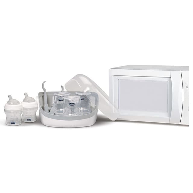 معقم الرضاعات للأطفال بالبخار شفاف تشيكو Chicco - Microwave Sterilizer - Clear