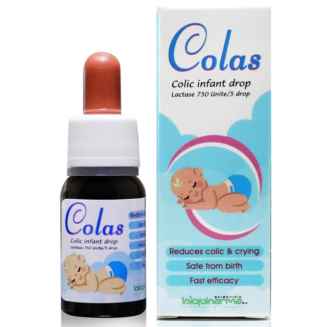 قطرات مغص للأطفال حديثي الولادة 10 مل كولاس Colas Colic Infant Drops 10ml