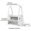 Eazy Kids - 2 Step Stool - Grey