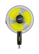 Geepas 16 Inch High Speed Pedestal Fan With 3 Blades And 3 Speed Variants 130.0 W Black , Yellow