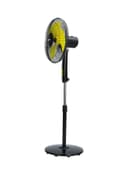 Geepas 16 Inch High Speed Pedestal Fan With 3 Blades And 3 Speed Variants 130.0 W Black , Yellow