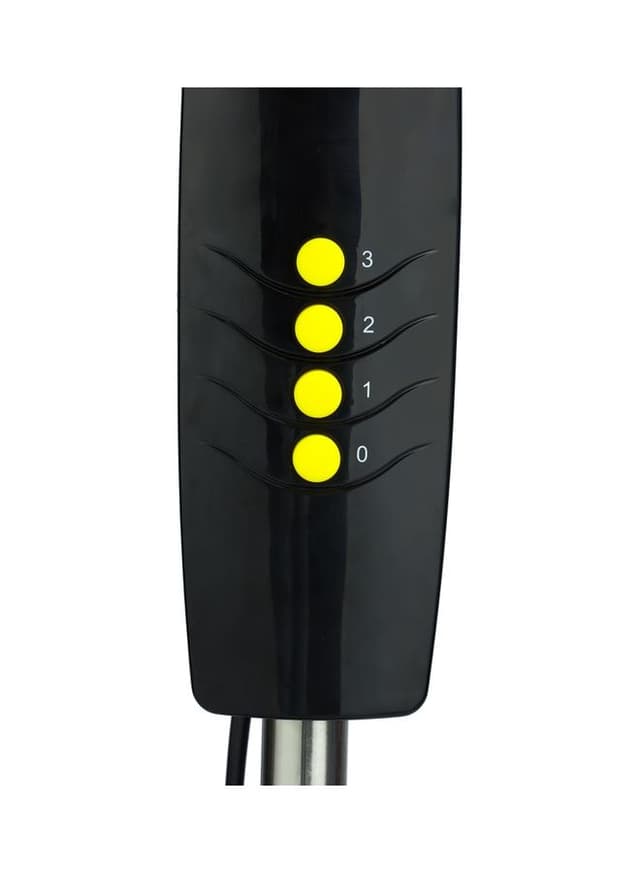 Geepas 16 Inch High Speed Pedestal Fan With 3 Blades And 3 Speed Variants 130.0 W Black , Yellow