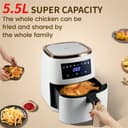 قلاية هوائية 5.5 لتر دي اس بي 1500 واط Dsp Professional LCD Digital Multifunctional Air Fryer