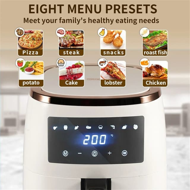 قلاية هوائية 5.5 لتر دي اس بي 1500 واط Dsp Professional LCD Digital Multifunctional Air Fryer