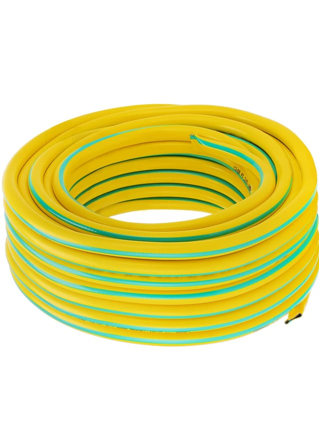 خرطوم ماء 1/2 بوصة 50 متر 3 طبقات أصفر وأخضر جيباس Geepas 1/2 Pvc Hose 50 M 3-Layer Construction With High Flexibility
