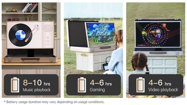 شاشة متنقلة بتصميم حقيبة محمولة ببطارية تكتك 27 بوصة 6800 مللي أمبير Taktik Briefcase Smart Screen - 182553