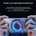 مروحة تبريد جوال ريد ماجيك مغناطيسية مع إضاءة Nubia RedMagic Magnetic Cooler 4 Pro