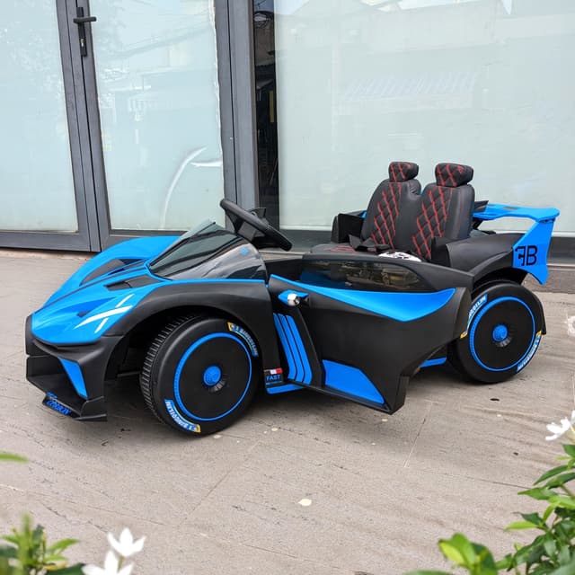 سيارة اطفال كبيرة درفت كهربائية بوجاتي بوليد 12 فولت مع ريموت Kids Ride On Bugatti Bolide Electric Car