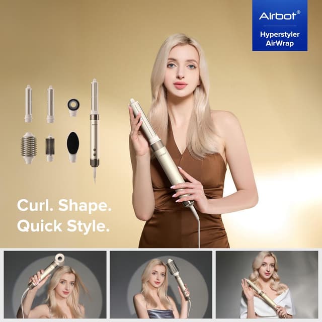 Airbot Aria HyperStyler Hairwrap HD198 Hair Styler And Dryer