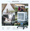 Rechargeable Air Cooler Fan 20L Water tank Mechanical Control Copper Motor 2-3L/H Water Consumption
