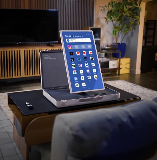 شاشة متنقلة بتصميم حقيبة محمولة ببطارية تكتك 27 بوصة 6800 مللي أمبير Taktik Briefcase Smart Screen - 182551