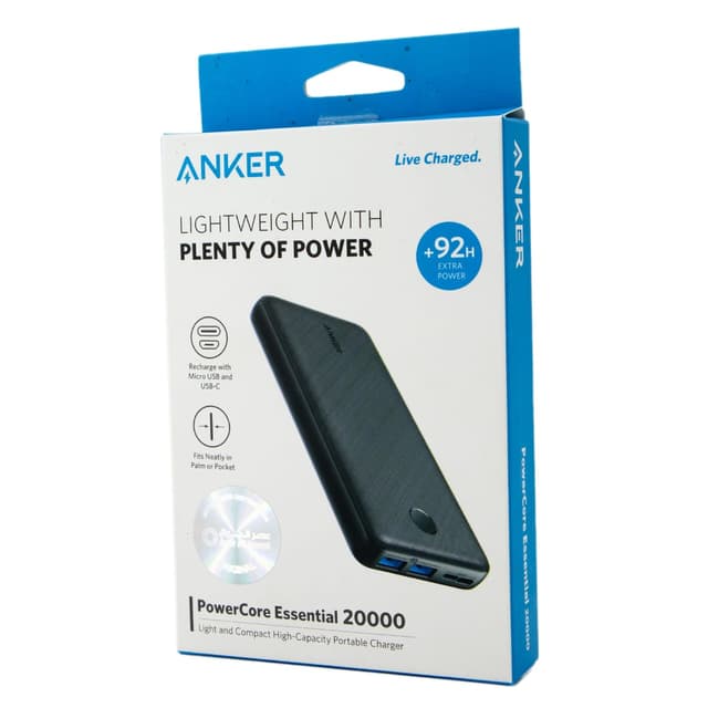 Anker 20000mAh PowerCore Essential Power Bank A1268013