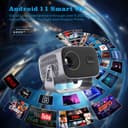 Mini Smart Portable Projector A10 Android 11.0 