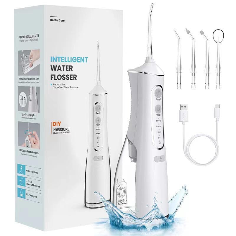 Portable Oral Irrigator Water Flosser Electric Ultrasonic Tooth Cleaner