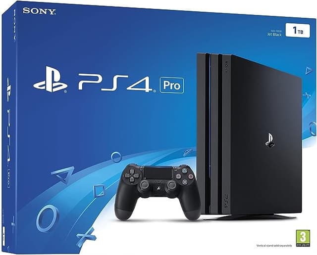 سوني 4 مستعملة مع وحدتي تحكم 1 تيرابايت أسود سوني Pre-owned Sony PlayStation 4 Console with Extra Controller