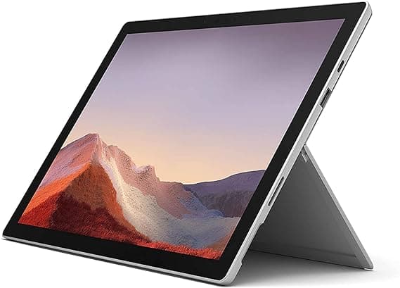 Pre-owned Microsoft Surface Pro 7 12.3 inch Touch Screen With KeyBoard - 12.3" - silver - 2019 - Ci5-10th - 8 GB RAM - 256GB SSD - English Keyboard