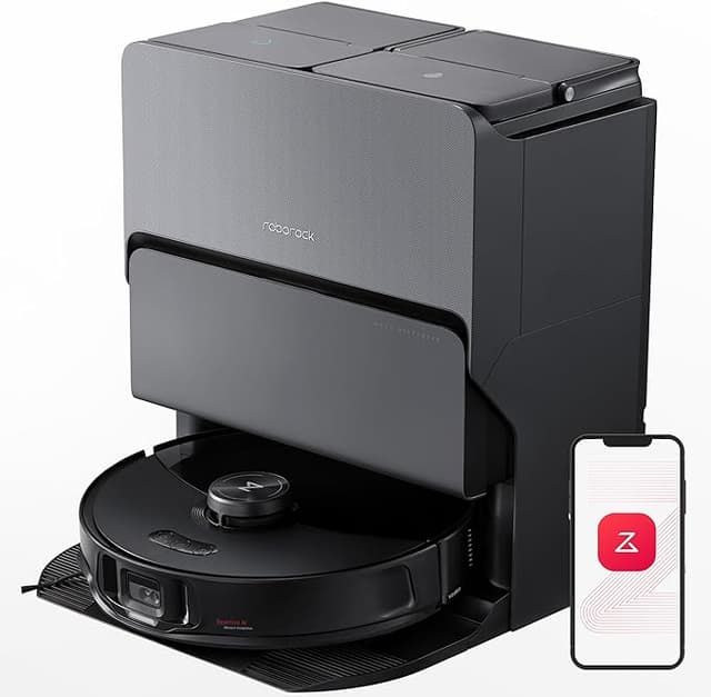 مكنسة روبوت التنظيف روبوروك اس 8 ماكس في مع صندوق للغبار 10000 باسكال 5200 مللي أمبير Roborock S8 MaxV Ultra Robot Vacuum