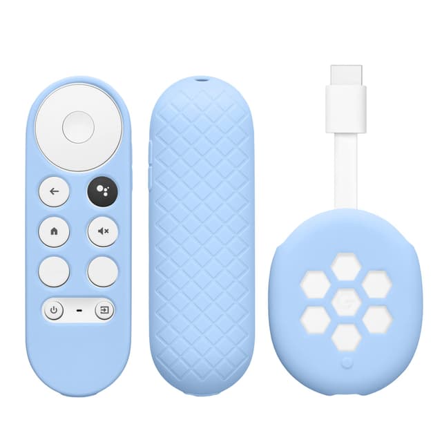 كفر حماية ريموت كروم كاست 2020 4K اوزون أزرق O Ozone Silicone Remote Cover Set Compatible with Google Chromecast