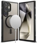 Ringke Fusion Bold Magnetic Compatible with Samsung Galaxy S24 Ultra Case Cover Firm Grip Frame Anti-Yellowing Anti-Fingerprint Frosted Hard Back Shockproof Bumper Galaxy S24 Ultra Back Cover- Matte Black