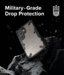 Ringke Fusion-X Compatible with Samsung Galaxy S24 Ultra 5G Case (2024), Clear Hard Back Cover Shockproof Protective Bumper Phone Cover for S24 Ultra - Black