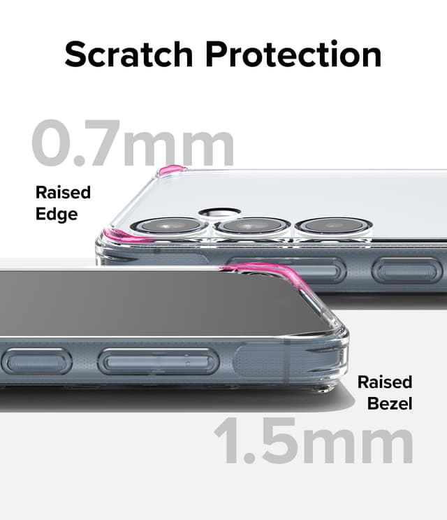 Ringke Fusion Case Compatible with Samsung Galaxy A55 5G (2024), Anti-Fingerprint Frost Clear Phone Case, Shockproof Protective Bumper Cover for Galaxy A55- Clear
