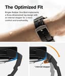 سوار ساعة سامسونج مطاط متوافق مع سامسونج غالاكسي أسود  رينجكي Ringke Rubber One Bold Watch Band for Samsung Galaxy Watch