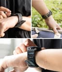 سوار ساعة سامسونج مطاط متوافق مع سامسونج غالاكسي أسود  رينجكي Ringke Rubber One Bold Watch Band for Samsung Galaxy Watch