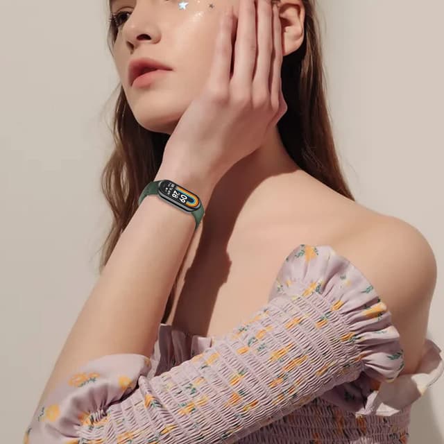 سوار ساعة شاومي باند 8 حزمة 3 في 1 قماش اوزون O Ozone Nylon Loop Straps Compatible with Xiaomi Mi Band 8