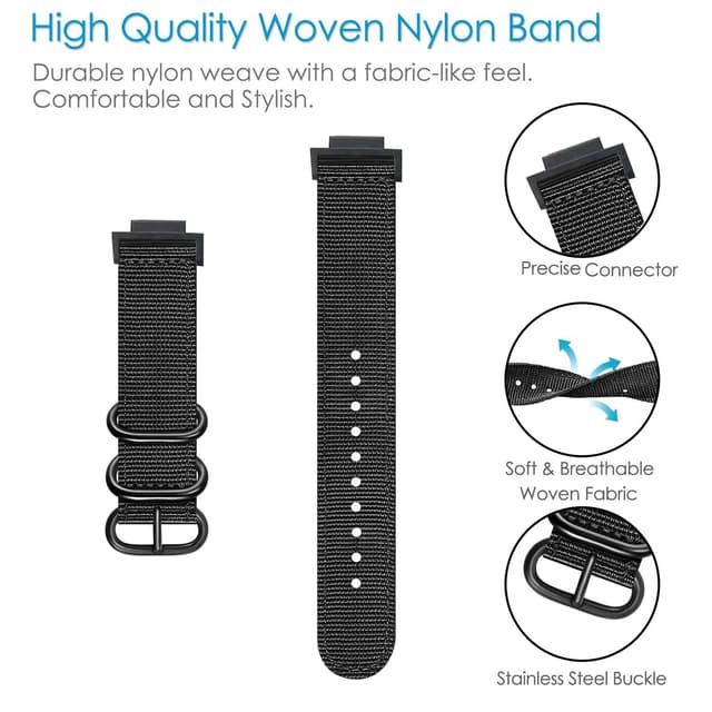 O Ozone Woven Nylon Strap Compatible With Xiaomi Smart Band 8 Pro , Soft Strap Wristband Accessory Sport Watch Band Quick Release Replacement Watch Bands for Men and Women- Beige