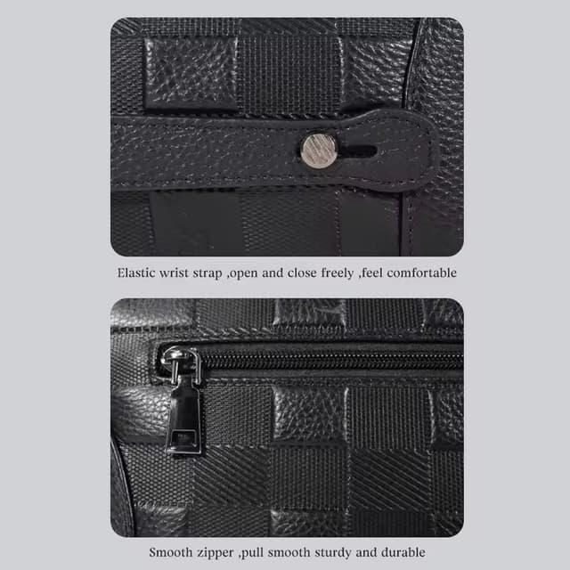 حقيبة يد رجالية جلد بالبصمة Anti theft Bag with Fingerprint Lock
