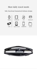 حقيبة يد رجالية جلد بالبصمة Anti theft Bag with Fingerprint Lock