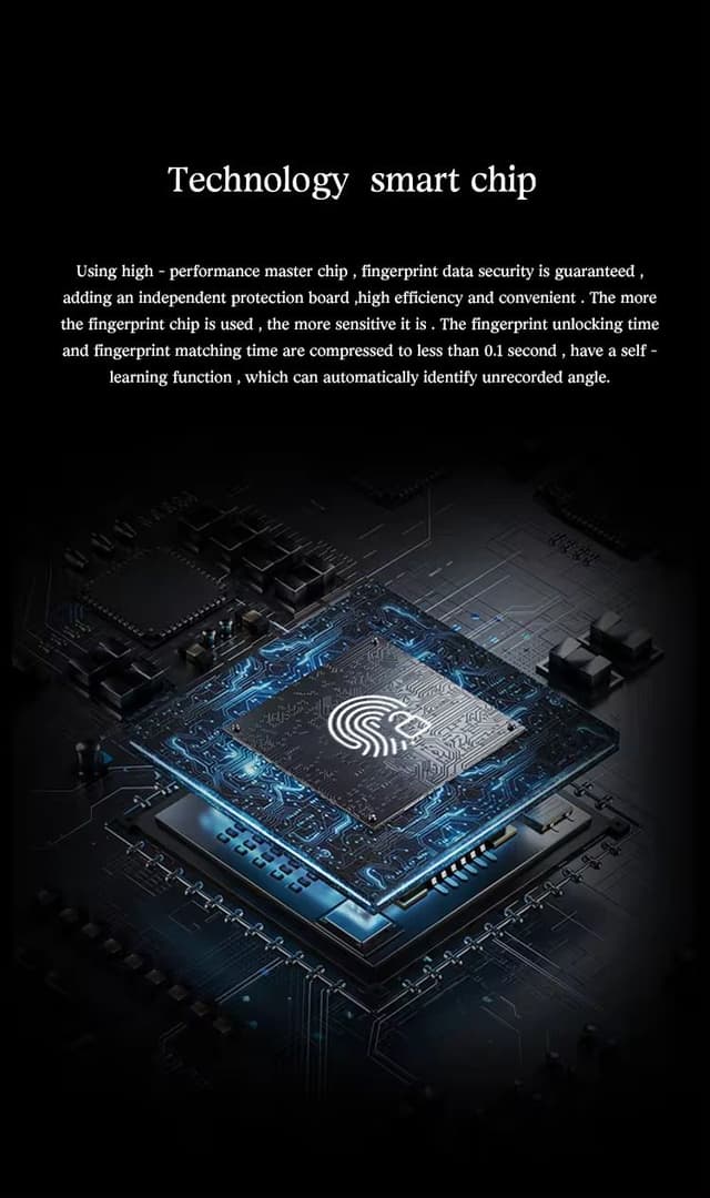 حقيبة يد رجالية جلد بالبصمة Anti theft Bag with Fingerprint Lock