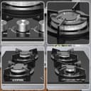 فرن بلت ان غاز 90 سم وينينج ستار 5 شمعات Winning Star Glass 5 Burner Gas Stove