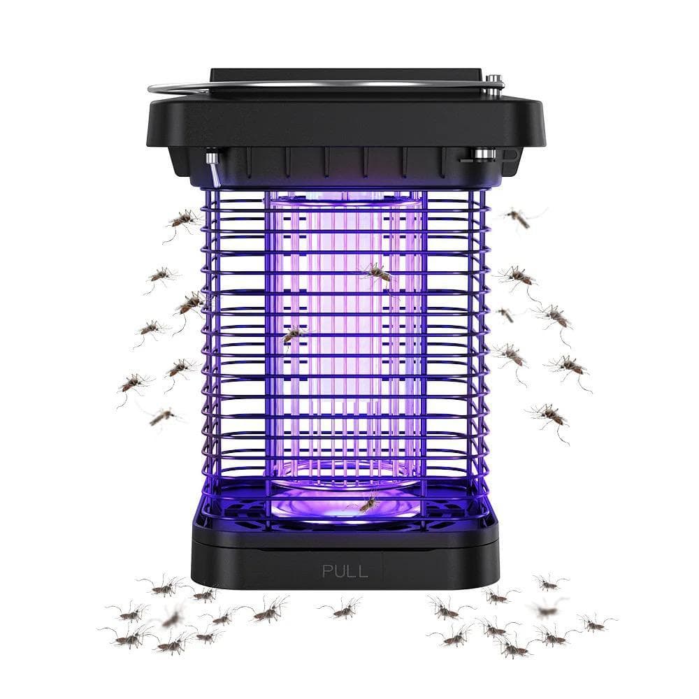 مصيدة ناموس لاسلكية 1300 فولت تدعم الشحن بالطاقة الشمسية Professional Waterproof Electric Fly Killer