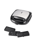 صانع السندوتشات 3 في 1 دايو Daewoo 3 In 1 Sandwich Maker With Grill Waffle And Stainless Steel Panel