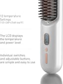 مشط حراري للشعر قابل للشحن 9600 مللي أمبير 230 درجة مئوية Cordless Hair Straightener Brush