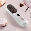 مشط حراري للشعر قابل للشحن 9600 مللي أمبير 230 درجة مئوية Cordless Hair Straightener Brush