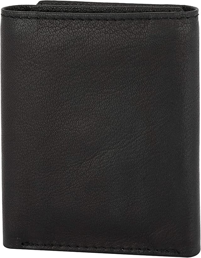 محفظة رجالية ثلاث طبقات جلد طبيعي فلاينغ فوسيل Flying Fossil Genuine Leather Hand-Crafted Trifold Minimalist Leather Wallet