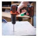 دريل كهربائي صغير لا سلكي بمحركين مع صندوق معدات بلاك اند ديكر Black+Decker Cordless 2 Gear Combi Hammer Drill With Kitbox