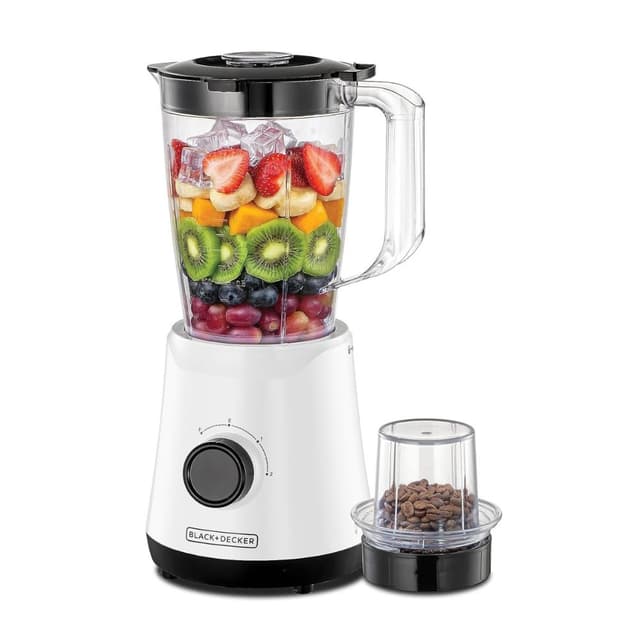 خلاط كهربائي للمطبخ 1.5 لتر مع مطحنةبلاك اند ديكر Black+Decker Blender With Grinder Mill