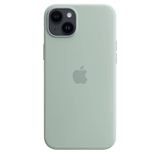 كفر جوال ايفون 14 بلس سيليكون مع ماك سيف لون فستقي من ابل Apple iPhone 14 Plus Silicone Case with MagSafe Succulent