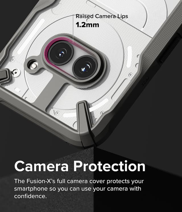 كفر ناثينج فون 2 شفاف بولي كربونات رينجكي Ringke Fusion-X Compatible with Nothing Phone (2a) Case