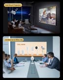 بروجكتر صغير منزلي 120 بوصة 1080 بكسل مع حامل مدمج Liftable Portable Smart projector TS-6