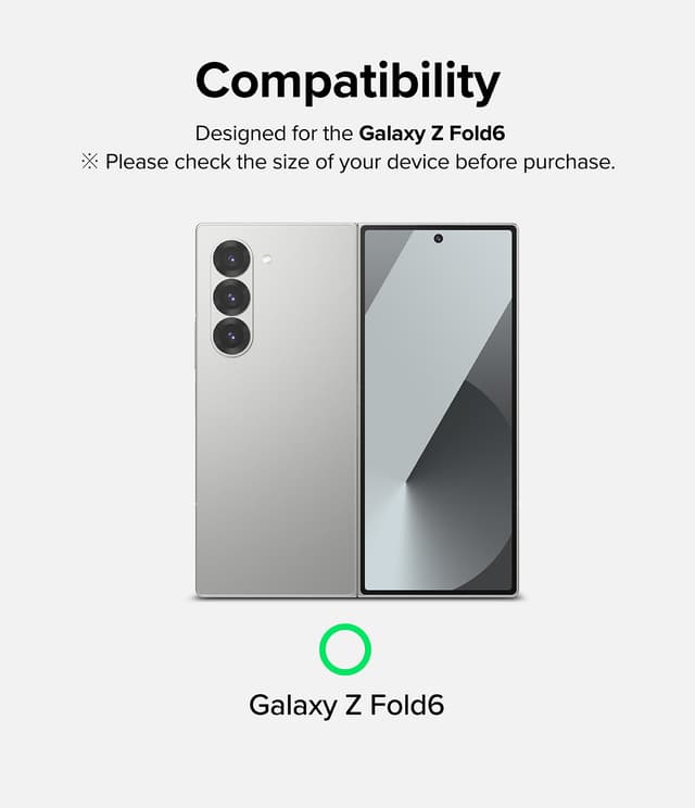واقي شاشة حماية لجوال سامسونج جالاكسي Z فولد 6 قطعتين رينجكي Ringke Dual Easy Film Compatible with Samsung Galaxy Z Fold 6 Screen Protector