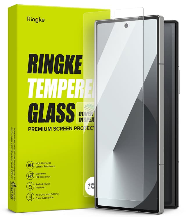 غطاء شاشة لجوال سامسونج جالاكسي Z فولد 6 5G (2024) زجاج قطعتين رينجكي Ringke Cover Display Glass Compatible with Samsung Galaxy Z Fold 6 5G (2024)