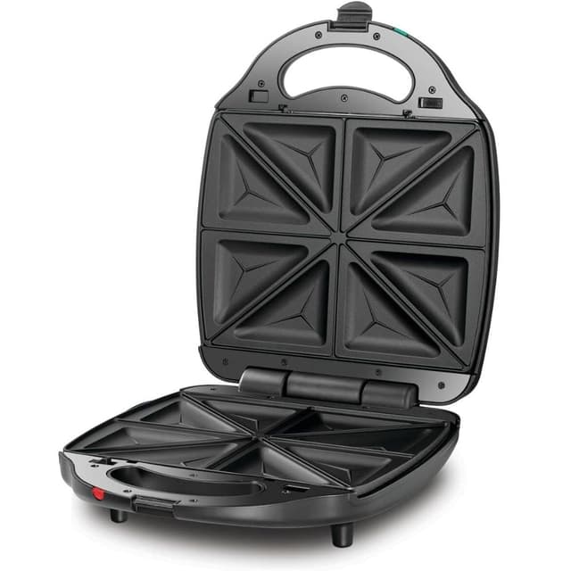 Black+Decker 1400w 2-In-1 4 Slice Sandwich Maker & Grill With Interchangeable Plate