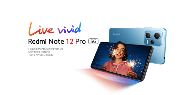 موبايل جوال ريدمي 12 برو الجيل الخامس رام 8 جيجا 256 جيجا تخزين أسود شاومي Xiaomi Redmi Note 12 Pro 5G