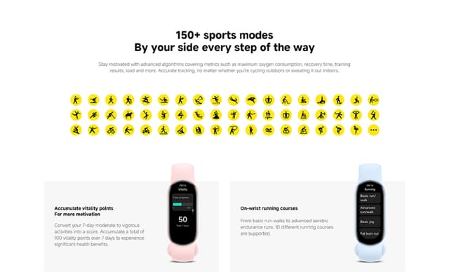 سوار شاومي باند 9 الذكي فضي شاومي Xiaomi Smart Band 9