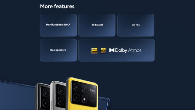 موبايل جوال بوكو X6 برو رام 12 جيجا 512 جيجا تخزين 5G رمادي شاومي POCO X6 Pro 5G - Smartphone